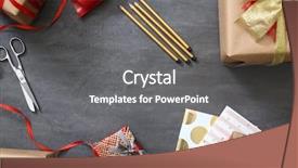  Presentation with decor - Audience pleasing theme consisting of decor concept composition of gift backdrop and a gray colored foreground