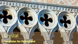  Presentation with architecture italian - Presentation design featuring decor-element-of-doge-s background and a tawny brown colored foreground