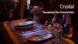  Presentation with decor - Colorful presentation design enhanced with decor table decor table layout backdrop and a wine colored foreground