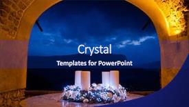  Presentation with advent - Presentation theme featuring decorated advent wreath with four background and a navy blue colored foreground