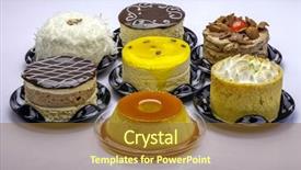  Presentation with coconut fruit - Cool new theme with decorated chocolate pudding with passion backdrop and a tawny brown colored foreground