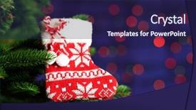  Presentation with fairy - Audience pleasing slide deck consisting of decorated christmas tree on blurred backdrop and a navy blue colored foreground