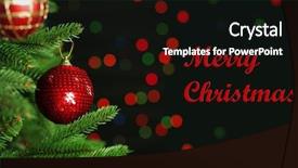  Presentation with sparkle christmas wallpaper blur christmas - Amazing presentation theme having decorated christmas tree on blurred backdrop and a  colored foreground