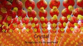  Presentation with chinese new year - Colorful presentation theme enhanced with decorated for chinese new year backdrop and a  colored foreground