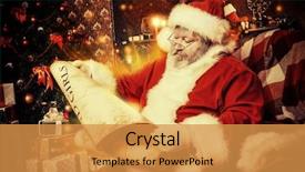  Presentation with room - PPT theme enhanced with decorated for christmas and carefull background and a  colored foreground