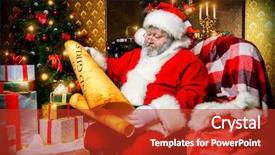  Presentation with room - Amazing PPT theme having decorated for christmas and carefull backdrop and a  colored foreground