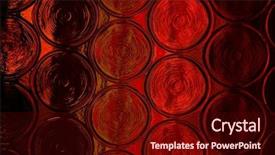  Presentation with glass - Colorful slides enhanced with decorated glass background with circles backdrop and a wine colored foreground