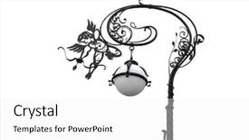  Presentation with lantern - Audience pleasing presentation theme consisting of decorated street lantern with eros backdrop and a white colored foreground