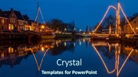  Presentation with boats - Amazing PPT theme having decorated-traditional-boats backdrop and a navy blue colored foreground