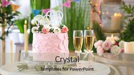  Presentation with wedding - Cool new presentation with decorated with flowers on table backdrop and a mint green colored foreground