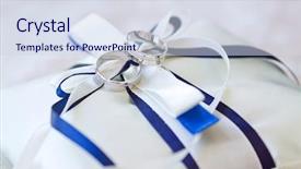  Presentation with white wedding - Amazing presentation theme having decorated with white and blue backdrop and a  colored foreground