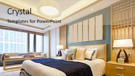  Presentation with bedroom modern - Audience pleasing presentation consisting of decoration and design of modern backdrop and a  colored foreground