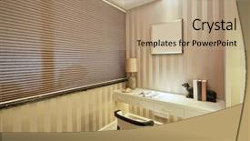  Presentation with furniture - Amazing presentation theme having decoration and furniture in modern backdrop and a coral colored foreground