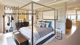  Presentation with bedroom modern - Amazing theme having decoration and furniture in modern bedroom backdrop and a mint green colored foreground