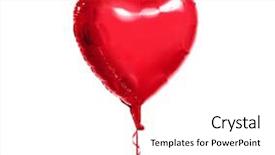  Presentation with helium - Cool new slides with decoration concept - metallic foil red backdrop and a white colored foreground