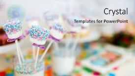  Presentation with birthday kids - Cool new theme with decoration of kids birthday party backdrop and a sky blue colored foreground