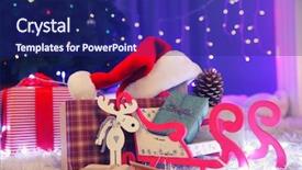  Presentation with decoration - Slides consisting of decoration on the soft carpet background and a navy blue colored foreground