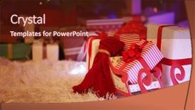  Presentation with decoration - Audience pleasing PPT theme consisting of decoration on the soft carpet backdrop and a tawny brown colored foreground