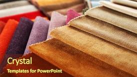  Presentation with tissue - Slide set featuring decoration sample - scraps of colored tissue close background and a tawny brown colored foreground