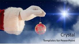  Presentation with decoration - Beautiful PPT theme featuring decoration with clouds and star backdrop and a  colored foreground