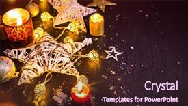  Presentation with christmas black kids - PPT layouts enhanced with decorations against a black background background and a  colored foreground