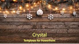  Presentation with free christmas - Beautiful theme featuring decorations and spot lights free backdrop and a tawny brown colored foreground