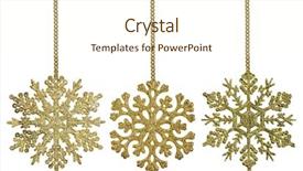  Presentation with white gold - Slide set consisting of decorations isolated on white background background and a cream colored foreground