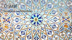  Presentation with islamic decorations decoration and motif - PPT theme consisting of decorations of hassan ii mosque background and a light blue colored foreground