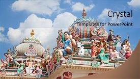  Presentation with hindu - PPT layouts featuring decorations of the hindu background and a light blue colored foreground