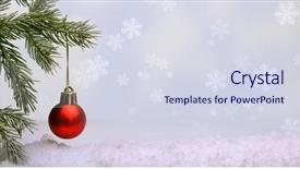  Presentation with christmas tree - PPT layouts featuring decorations on illuminations background background and a sky blue colored foreground