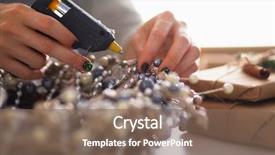  Presentation with christmas lights bulb decoration - Slides featuring decorations sitting on the desk background and a  colored foreground