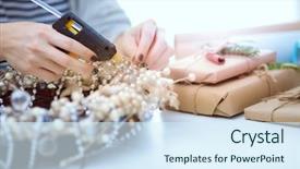  Presentation with christmas borders grunge border decoration - Cool new PPT theme with decorations sitting on the desk backdrop and a  colored foreground