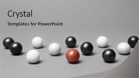  Presentation with christmas balls disco ball - Presentation design consisting of decorative balls and one different background and a light gray colored foreground