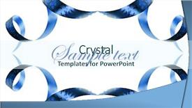  Presentation with swirls - Colorful PPT theme enhanced with decorative border made of blue backdrop and a sky blue colored foreground