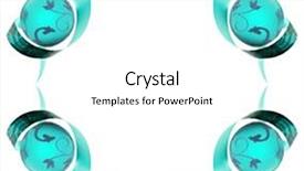  Presentation with swirls - Slide deck with decorative border made of blue ribbon swirls on white background and a white colored foreground