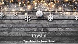  Presentation with free christmas - Cool new slide set with decorative christmas garlands with free space for text extra wide background backdrop and a dark gray colored foreground