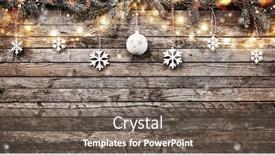  Presentation with free christmas - Beautiful presentation theme featuring decorative-christmas-garlands-with-free backdrop and a gray colored foreground