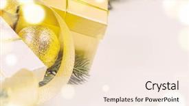  Presentation with white christmas - Amazing presentation theme having decorative-christmas-gift-boxes and a sky blue colored foreground