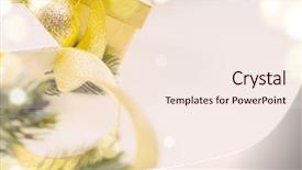  Presentation with white christmas - Slide set consisting of decorative-christmas-gift-boxes and a sky blue colored foreground