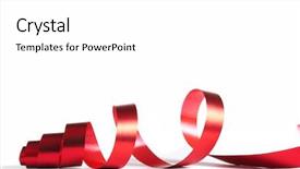  Presentation with tape - Colorful slide deck enhanced with decorative christmas ribbons - celebratory tape backdrop and a  colored foreground