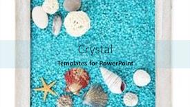  Presentation with shells - PPT theme with gypsum is a soft sulfate background and a white colored foreground