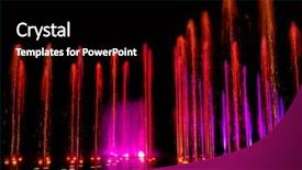  Presentation with led light - Audience pleasing slides consisting of decorative dancing water jet led backdrop and a  colored foreground