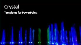  Presentation with led light - Theme featuring decorative dancing water jet led background and a  colored foreground