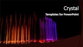  Presentation with led light - Beautiful slides featuring decorative dancing water jet led backdrop and a  colored foreground