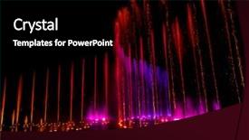  Presentation with led light - Theme with decorative dancing water jet led background and a  colored foreground