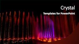  Presentation with water fountain - Cool new theme with decorative dancing water jet led backdrop and a  colored foreground