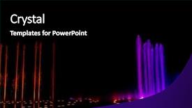  Presentation with light led - Slides consisting of decorative dancing water jet led background and a black colored foreground