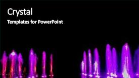  Presentation with led light - Beautiful presentation theme featuring decorative dancing water jet led backdrop and a  colored foreground