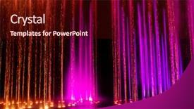  Presentation with led light - Presentation theme having decorative dancing water jet led background and a  colored foreground