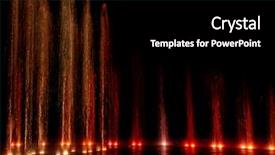  Presentation with light led - Beautiful slides featuring decorative dancing water jet led backdrop and a black colored foreground